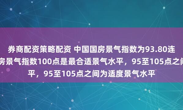 券商配资策略配资 中国国房景气指数为93.80连续10月回升！国房景气指数100点是最合适景气水平，95至105点之间为适度景气水平